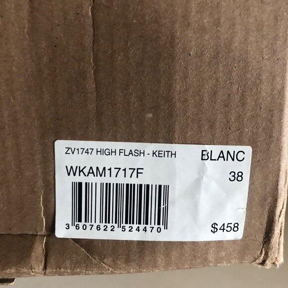 NIB Zadig & Voltaire High Flash Keith Leather Suede Sneaker Snake look Size 7 - Picture 13 of 13